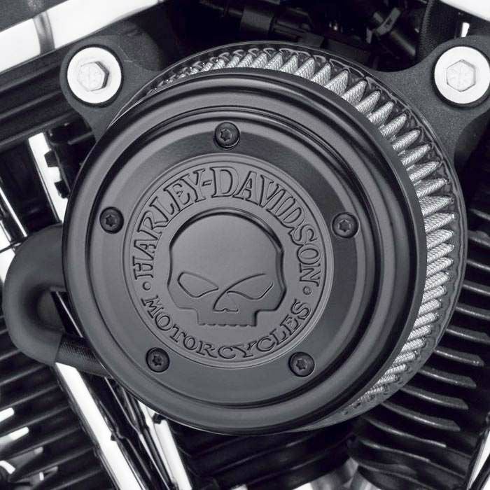 ハーレー純正☆Willie G スカル エアクリーナートリム ブラック