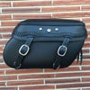 Leather Pros  本革デタッチャブル・サドルバッグ  レース・スタッド付　1984～2017 ソフテイル用-01