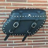 LEATHER PROS　本革デタッチャブル・サドルバッグ　フルスタッド・カーゴストラップ付　ダイナ用-01