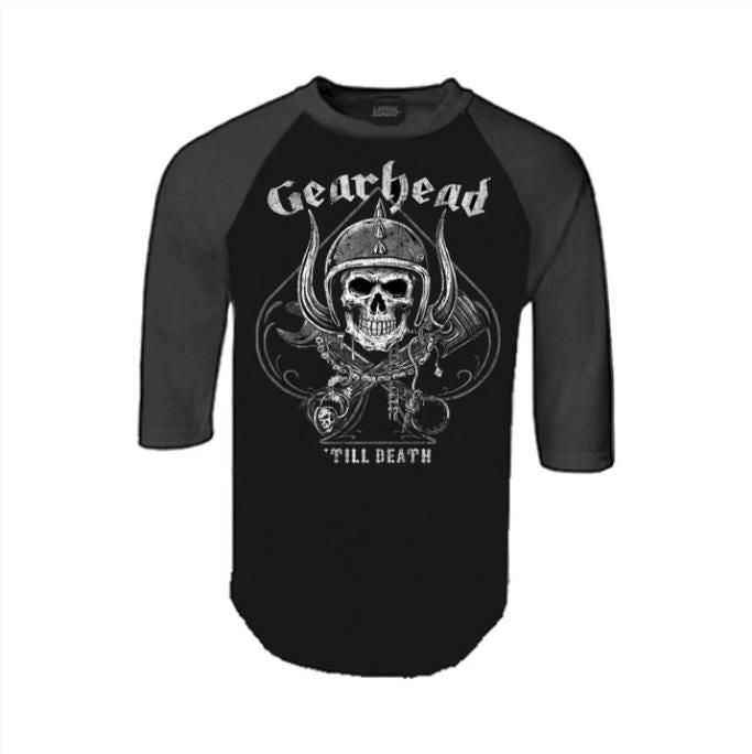 Lethal Threat　ギアヘッド　ラグランスリーブ・Tシャツ-01
