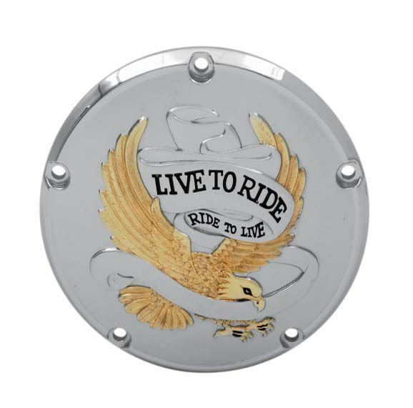 LIVE TO RIDEロゴ・コレクション・ミラー 左 クローム ワンピース