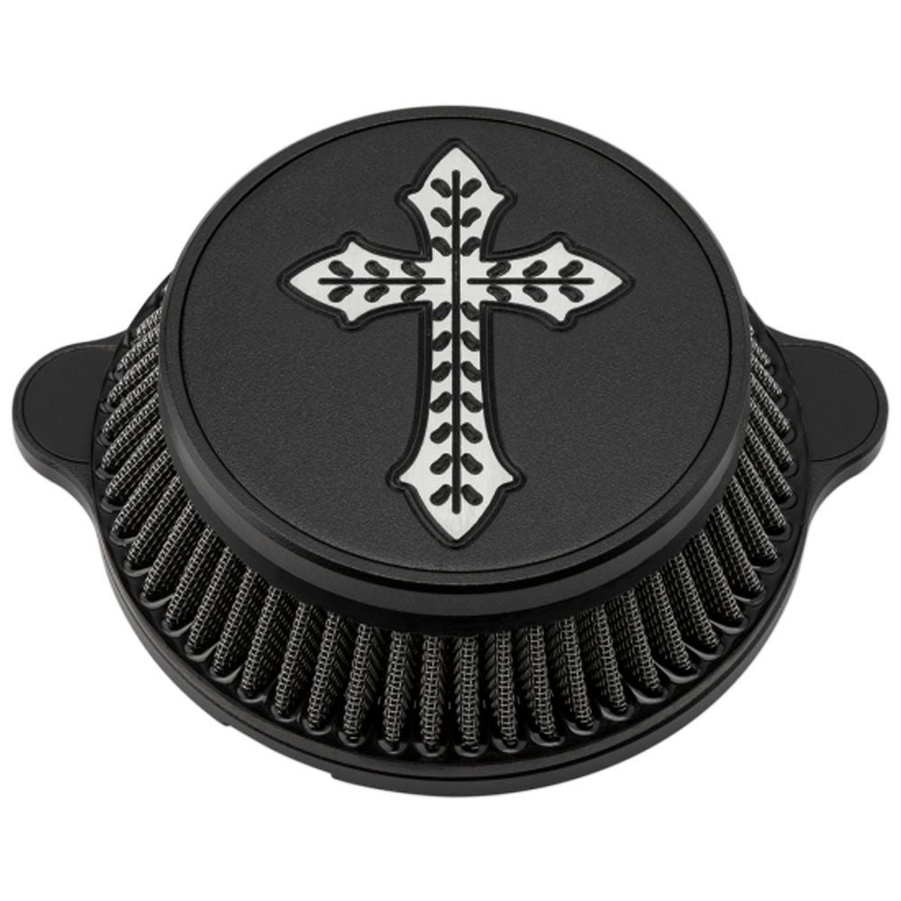 LA Choppers　スパニッシュクロス エアクリーナー ブラック-02