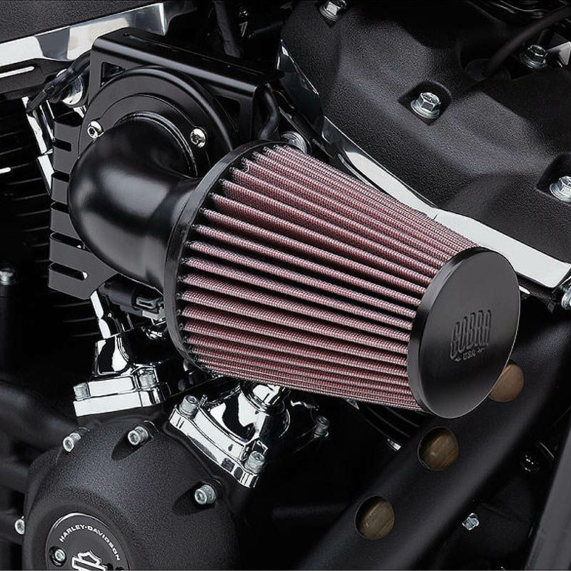 COBRA コーンエアーインテーク　ブラック　M8ツーリング-02