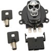 Drag Specialties スカル　イグニッションスイッチ　ブラック-01