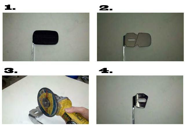 Paul Yaffe's Bagger Nation Wedgy クラシック・ブレーキペダル ブラック-03