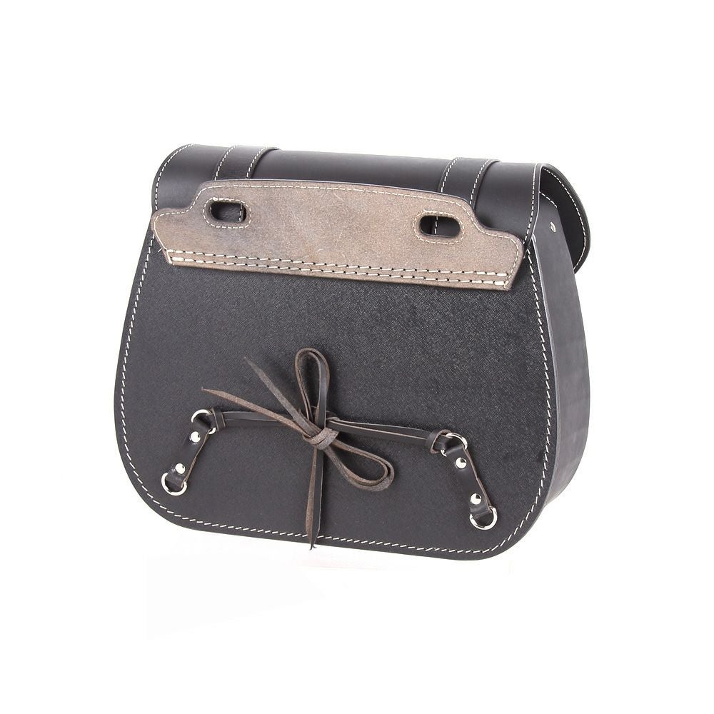 DEGNER レザーサドルバッグ ブラック-02