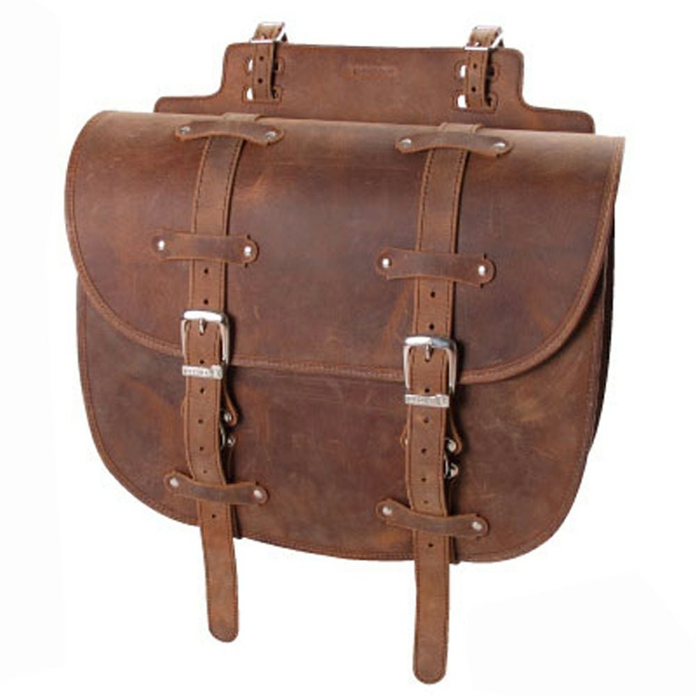 DEGNER レザーサドルバッグ ブラウン-01