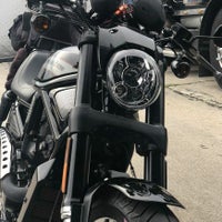 HogWorkz　V-Rod ブラックLED ヘッドライト-01