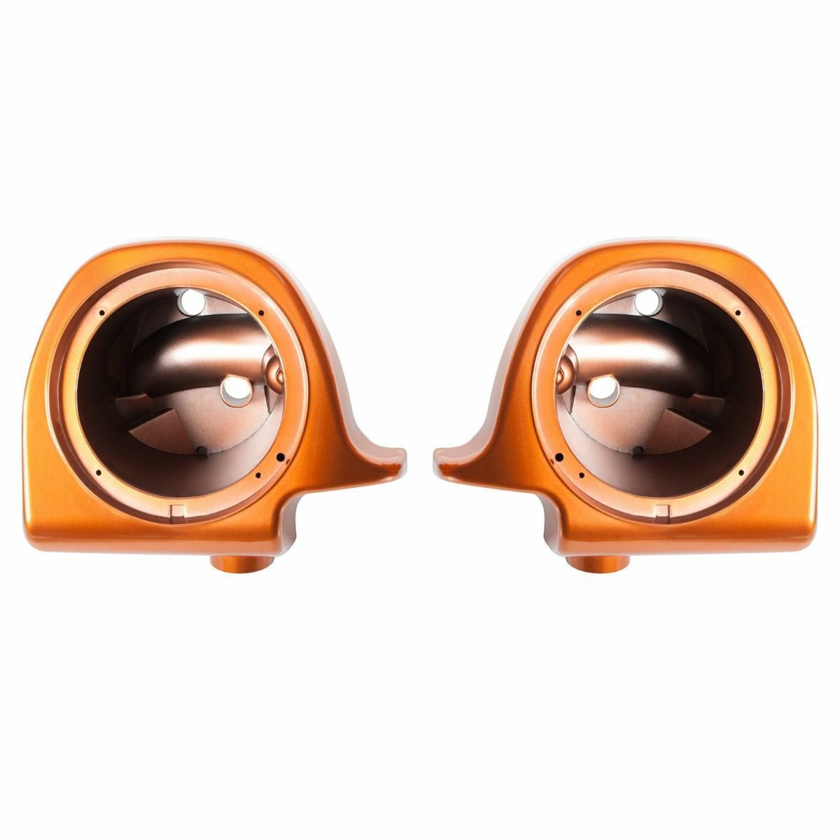 HOGWORKZ　ベント付ロアーフェアリング用　6.5インチスピーカーポッド　アンバーウィスキー-02