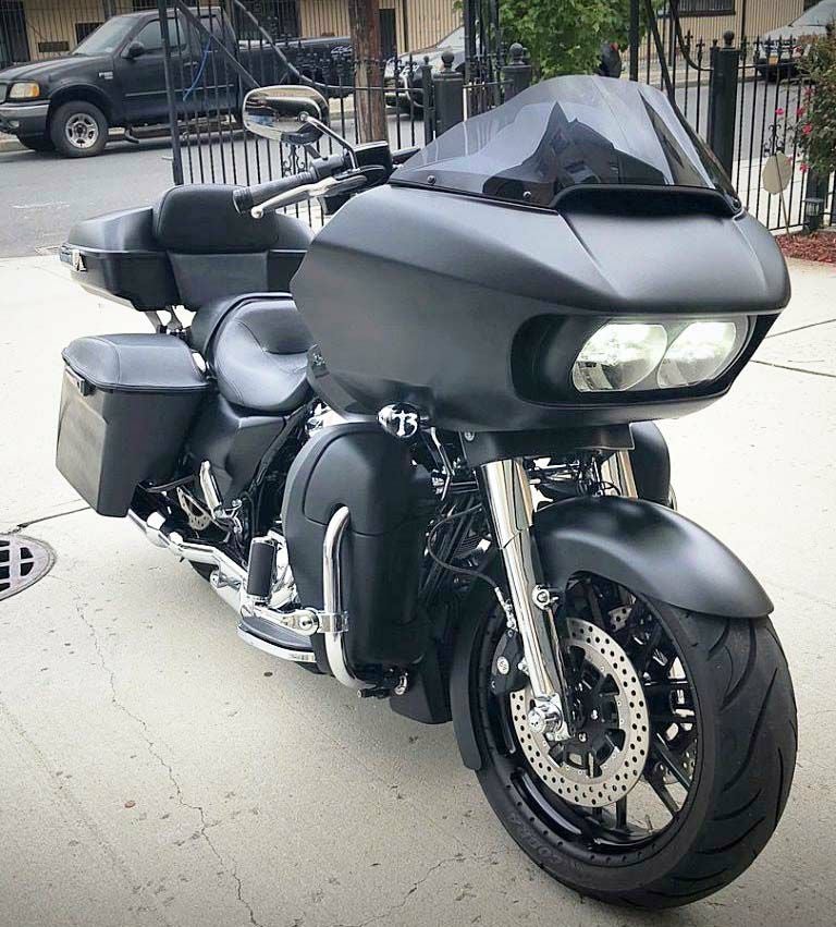 HOGWORKZ　ロアーフェアリングキット/ベントあり　デニムブラック ロードグライド-04