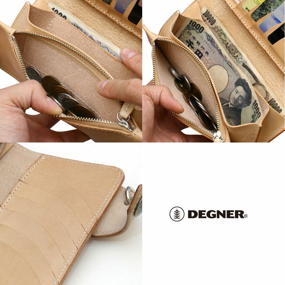 DEGNER レザーウォレット タン-02