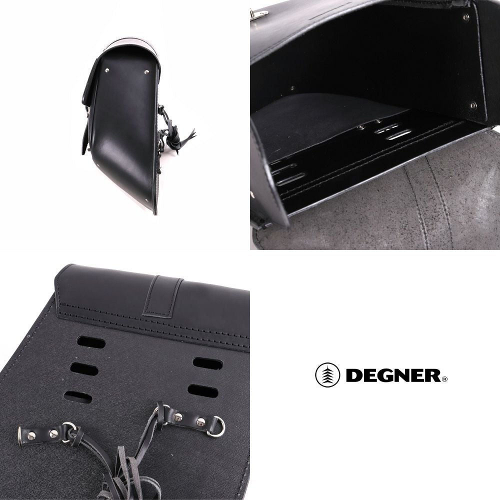 DEGNER レザーリジットバッグ ブラック-02