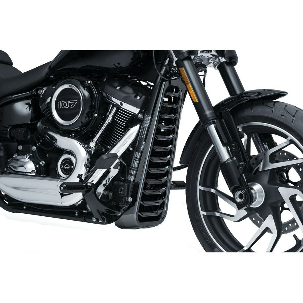 Kuryakyn プレシジョン・チンスポイラー　グロスブラック-02