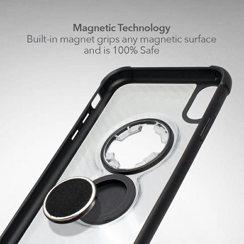 ROKFORM i-Phone XR クリスタルケース　ブラックカーボン-02