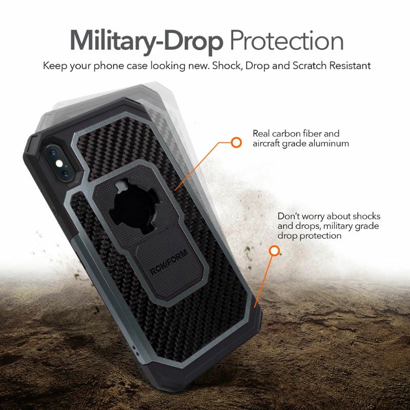 ROKFORM i-Phone XS/X Fusion Proケース ブラック-03