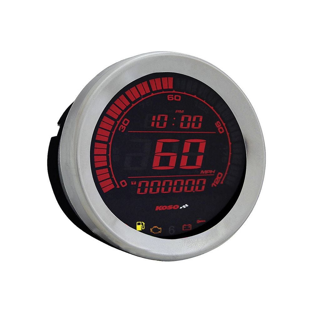 KOSO NORTH AMERICA　デジタルゲージキット　6メーター　シルバーベゼル-02