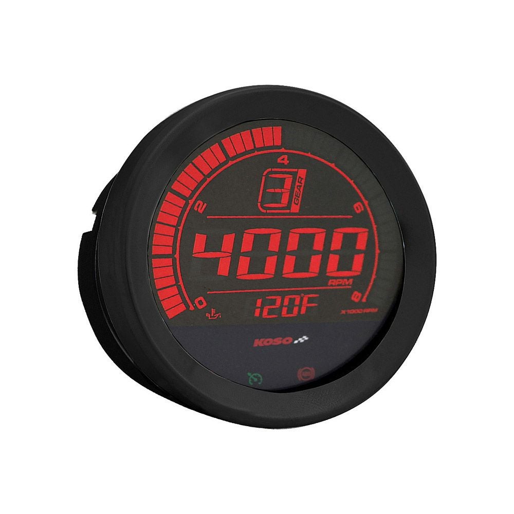 KOSO NORTH AMERICA　デジタルゲージキット　6メーター　ブラックベゼル-03