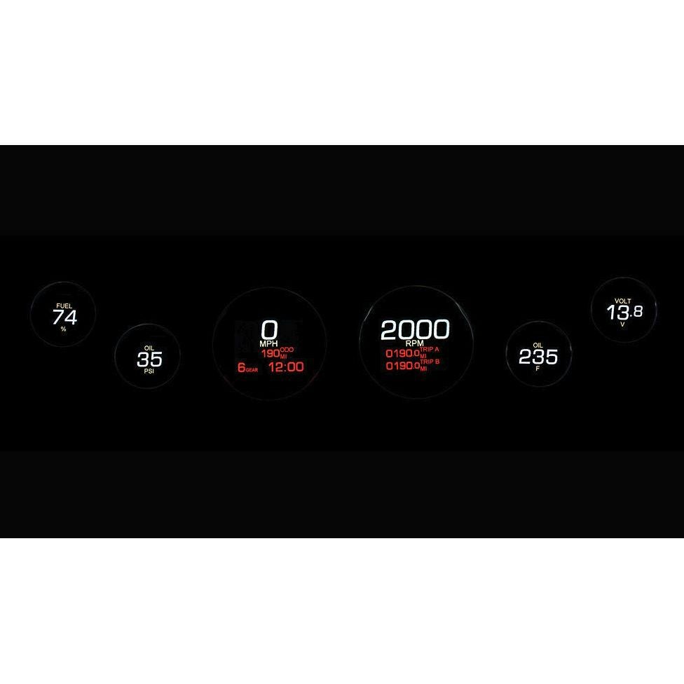 DAKOTA DIGITAL　6ゲージキット　ブラックベゼル-02