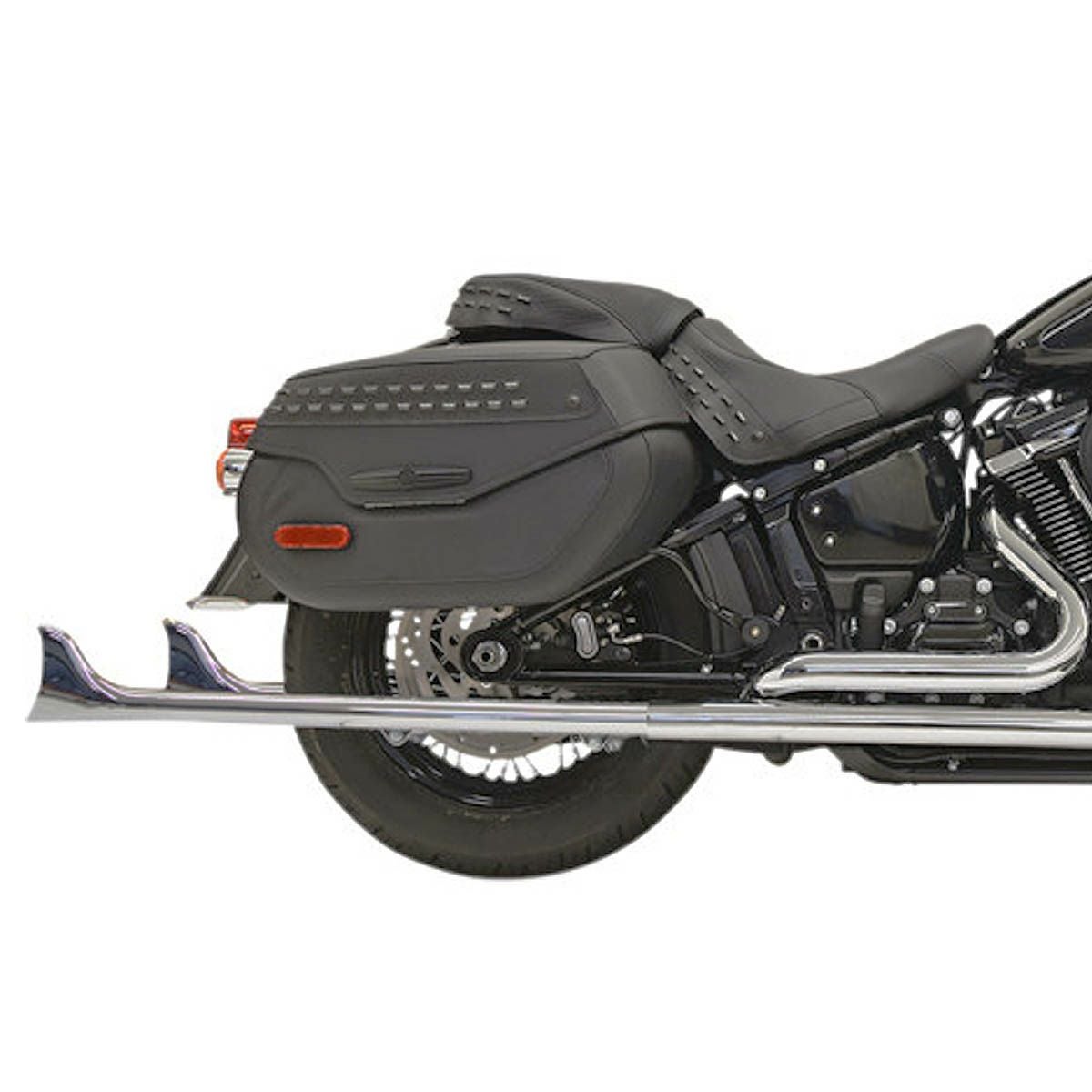 ハーレーバッサーニ　フィッシュテールマフラー36インチ　ステー付き バッサーニ TRUE DUALS フィッシュテールマフラー 36インチ |ハーレー