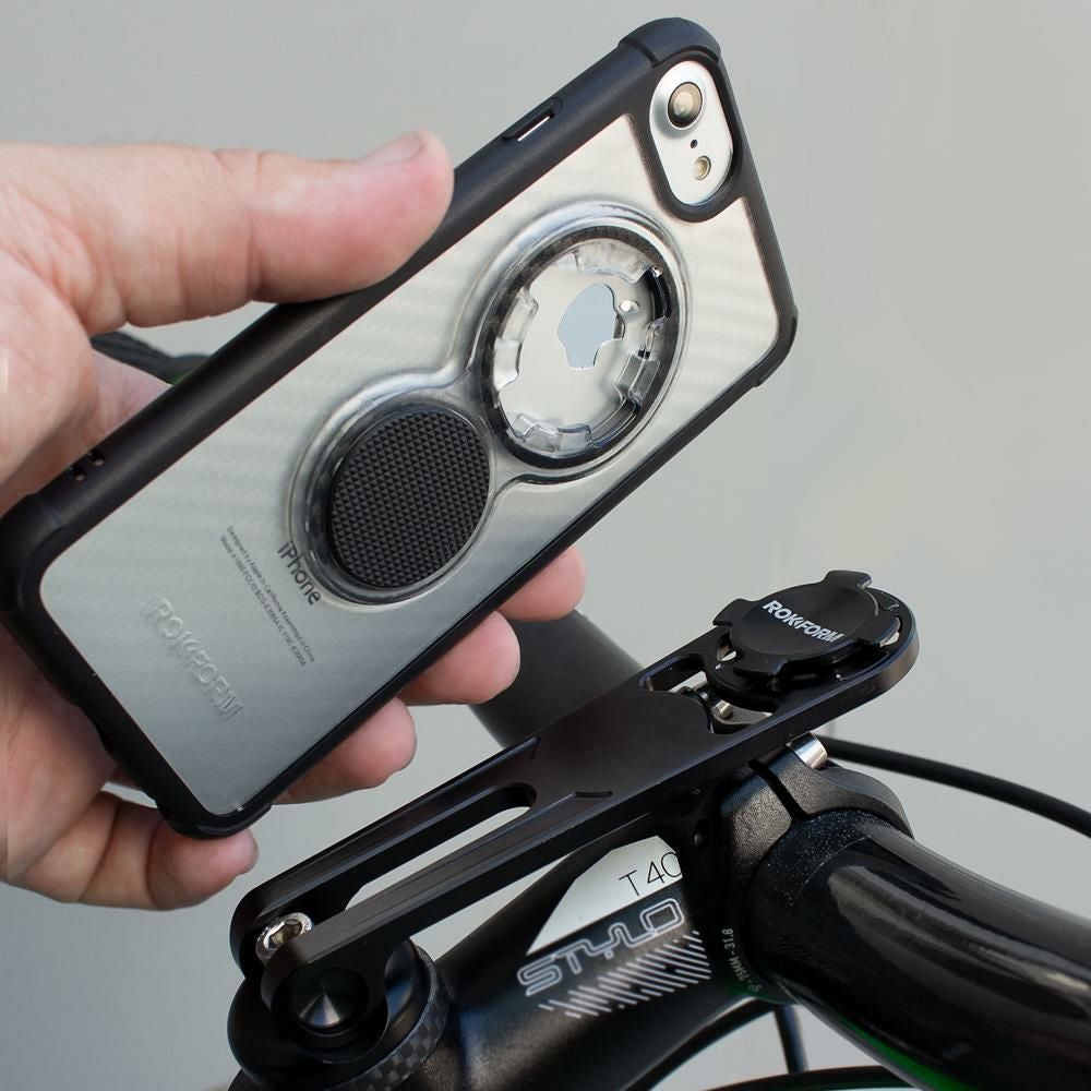 ROKFORM i-Phone SE/8/7/6 クリスタルケース カーボンブラック-02