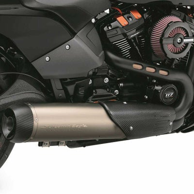 RED THUNDER EXHAUST フルエキゾーストマフラー シルバー M8ソフテイル 