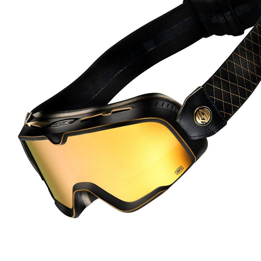 100% BARSTOW Roland Sans Design ゴーグル ブラック/ゴールド