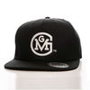 GAS MONKEY キャップ GMG Round ロゴ スナップバッグキャップ ブラック-01
