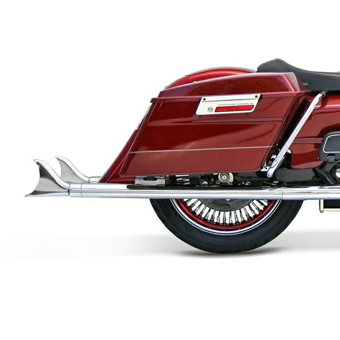 サムソン フィッシュテール スリップオンマフラー 39インチ　クローム ツーリング用-01