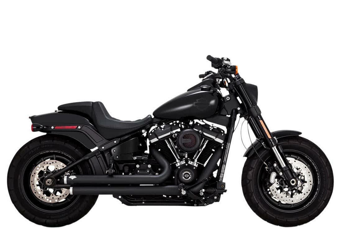 バンス＆ハインズ　ビッグショット・スタッガード　フルエキゾーストマフラー　ブラック　M8ソフテイル-03