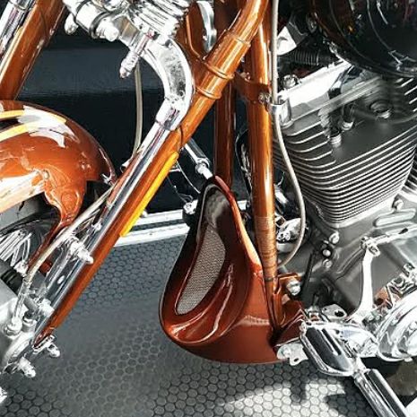 DOUGZ Custom ソフテイル チンスポイラー メッシュスクリーンデザイン
