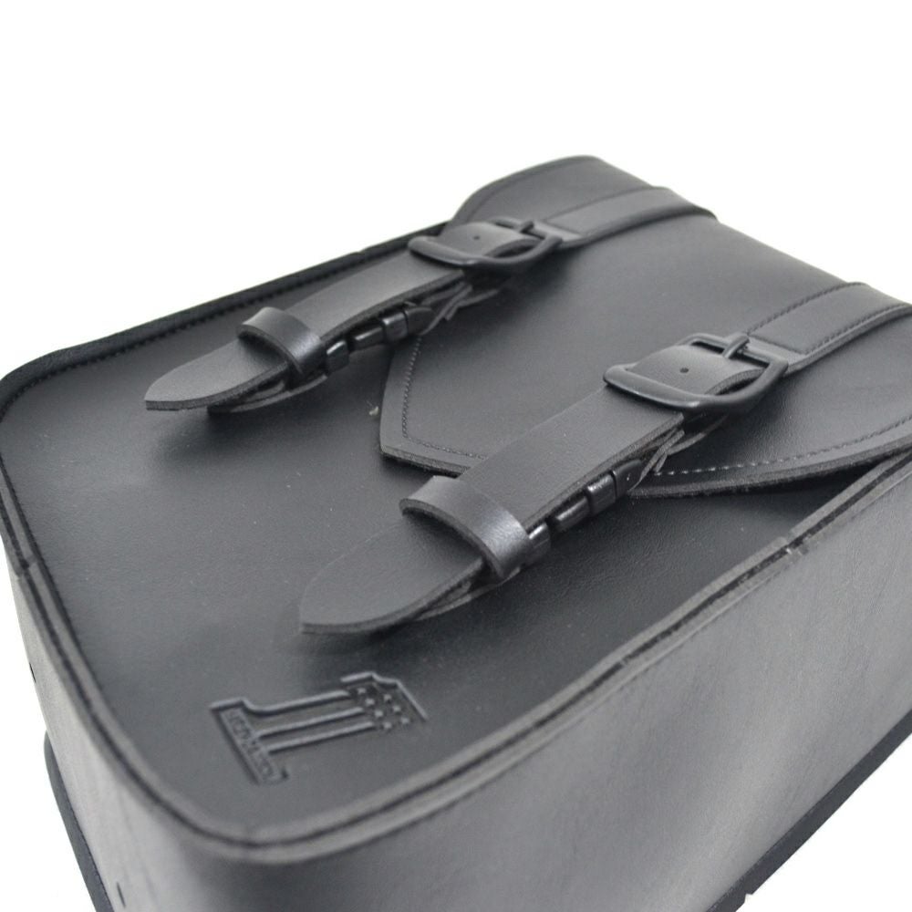 【SALE】ブラック･スタンダードライン･スローオーバー･サドルバッグ（左右） コンパクト-08