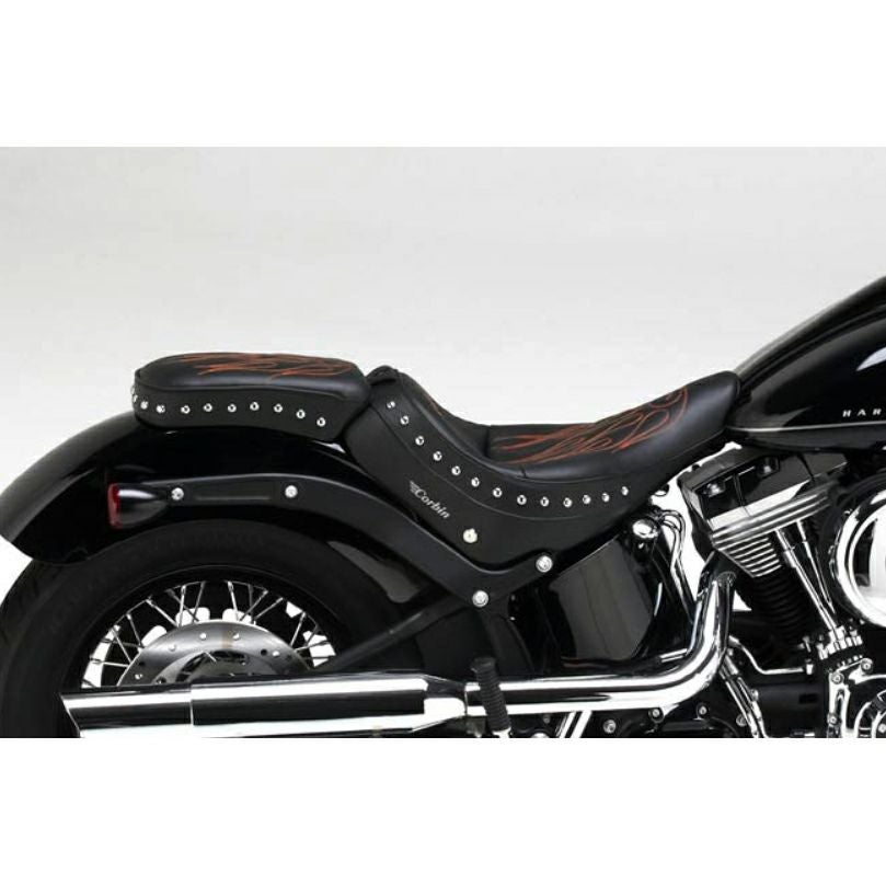 コルビン　50年代スタイル・パッセンジャーピリオン　ブラックライン / ソフテイルスリム-04