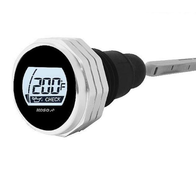 ハーレー オイルレベル・LCD油温計 ディップスティック クローム