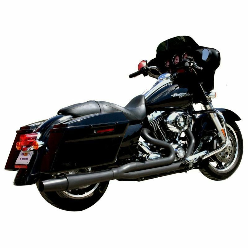 サンダーヘッダー ロングスタイル 2-1フルエキゾーストマフラー ブラック　ツインカム用-06