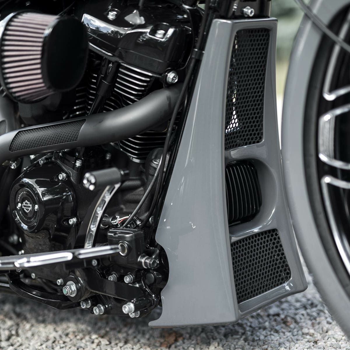 ハーレー、ツーリング用 ツアラー用チンスポイラー｜ハーレーカスタム