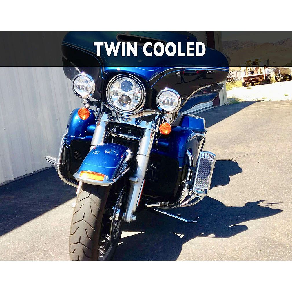 ULTRA COOL エンジンガードマウント・オイルクーラーキット M8ツーリング クローム-03