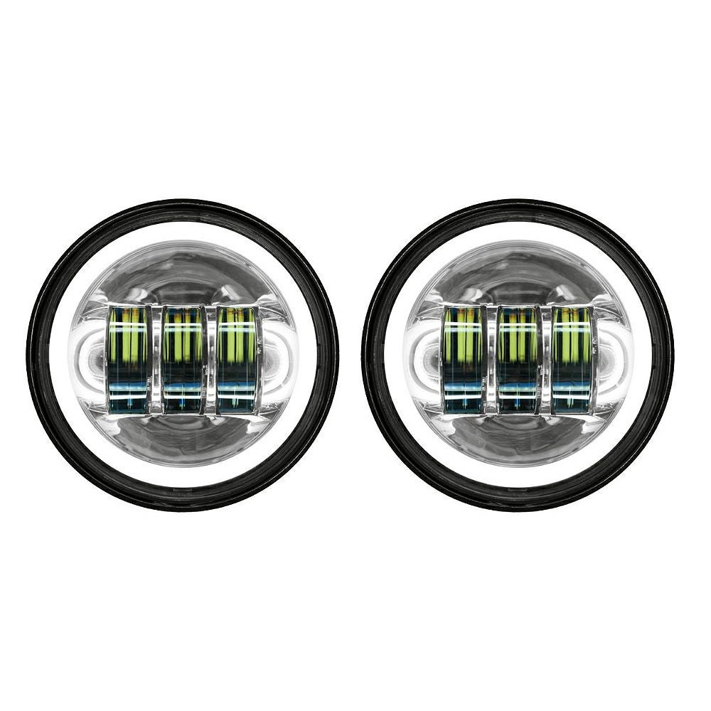 WMW 4.5インチ ハロメーカー LED補助ランプ クローム (左右セット)-01