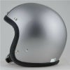 SHM HAND STITCH ジェットヘルメット ダークシルバー/ブラック-03