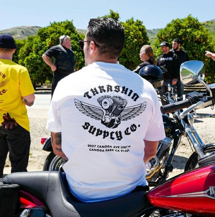 Thrashin Supply 「Shop」Tシャツ ホワイト-03