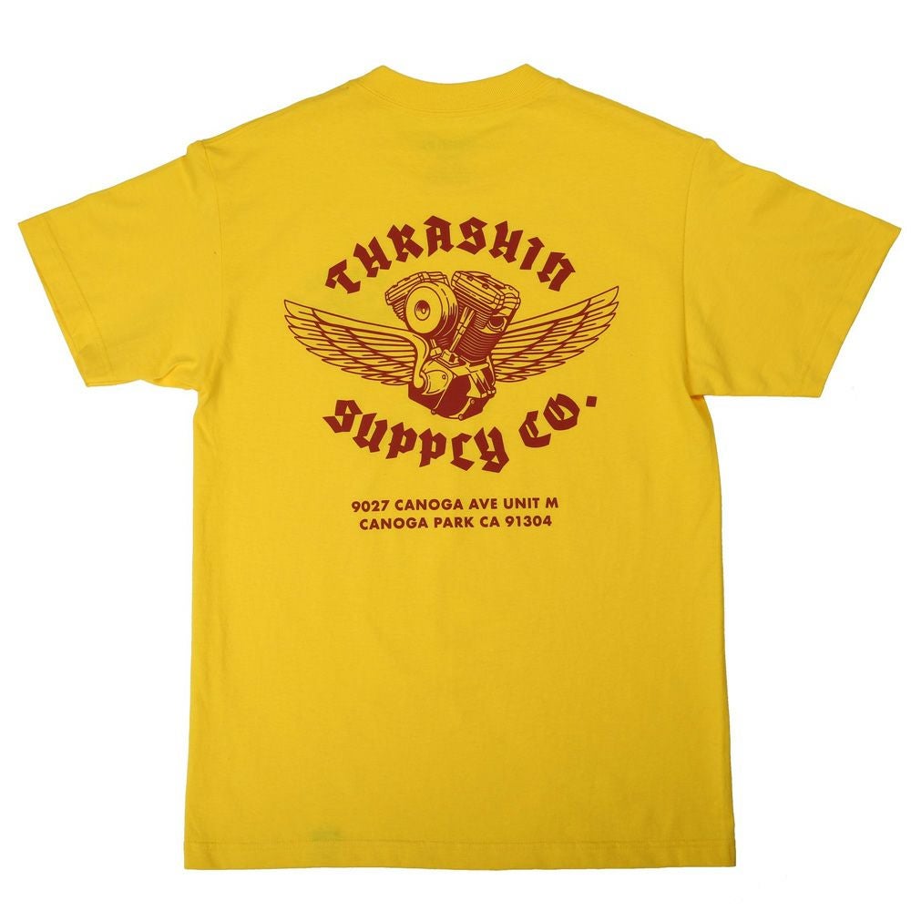 Thrashin Supply 「Shop」Tシャツ イエロー-01