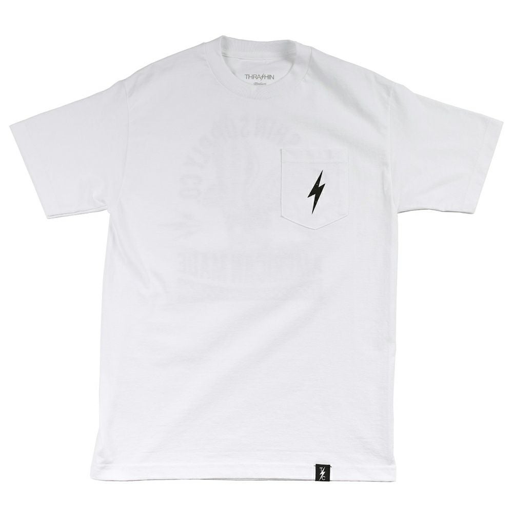 Thrashin Supply 「American Made」 ポケット Tシャツ ホワイト-02