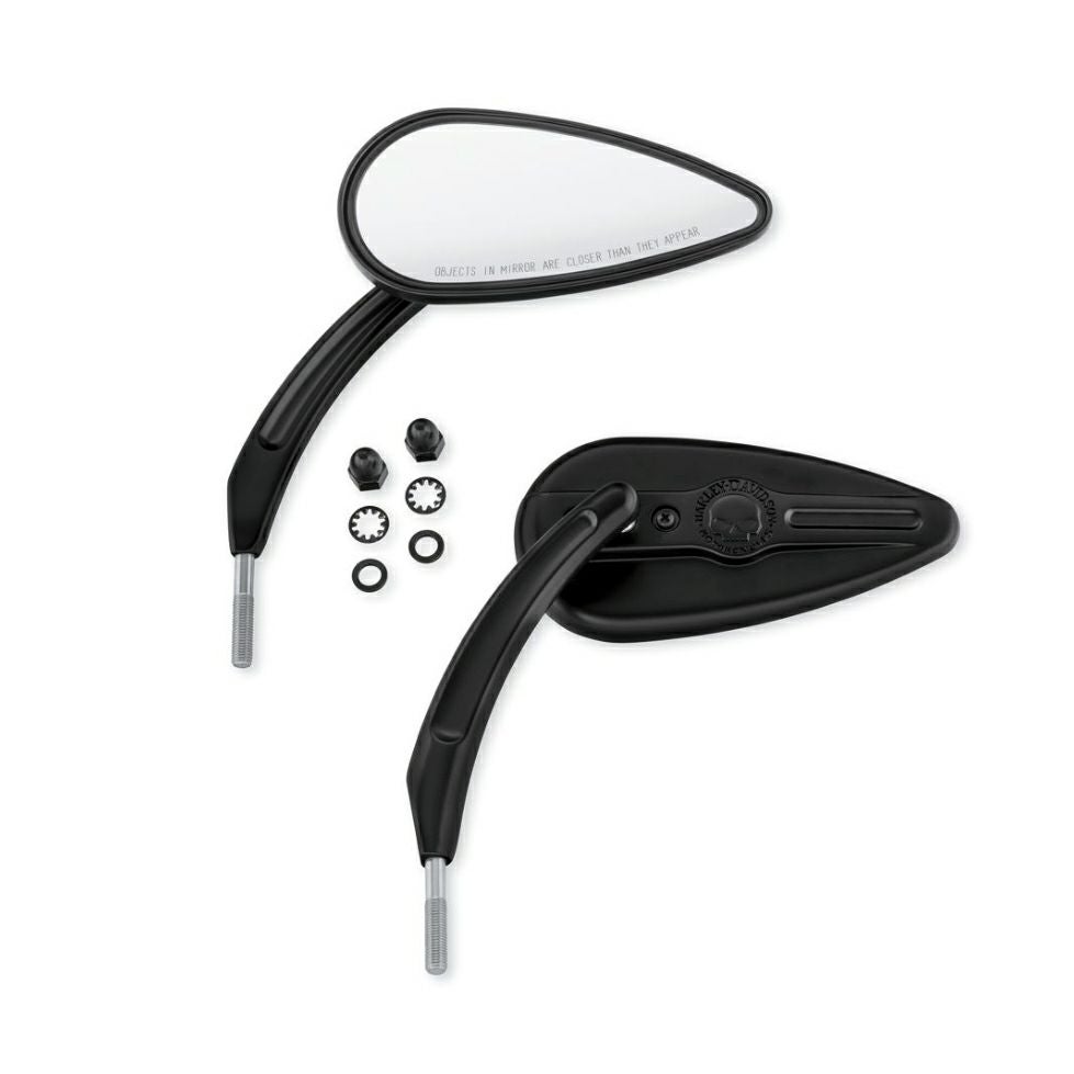 ウィリーG スカル ティアドロップミラー　ブラック-02