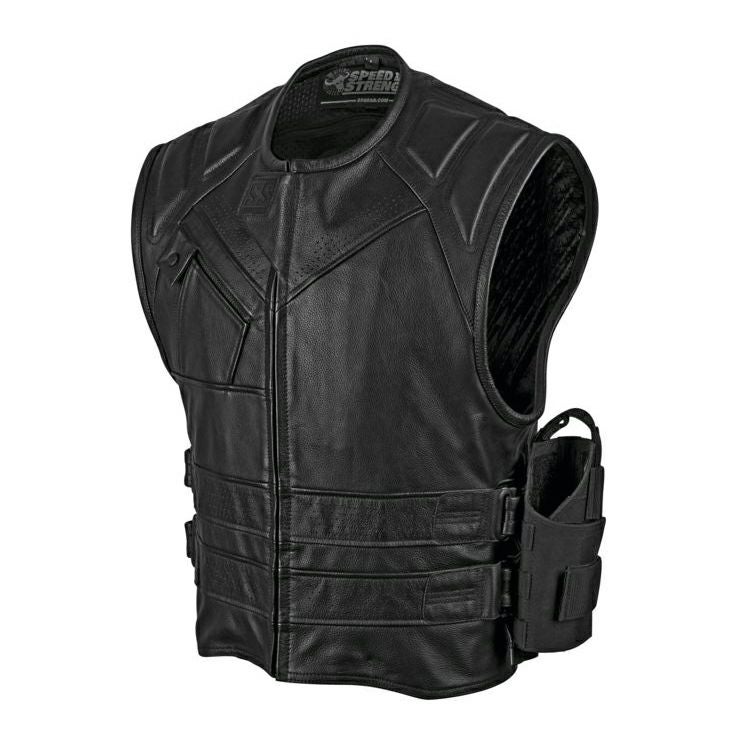 スピード&ストレングス クイック&デッド メンズ・レザーベスト 2XL-01