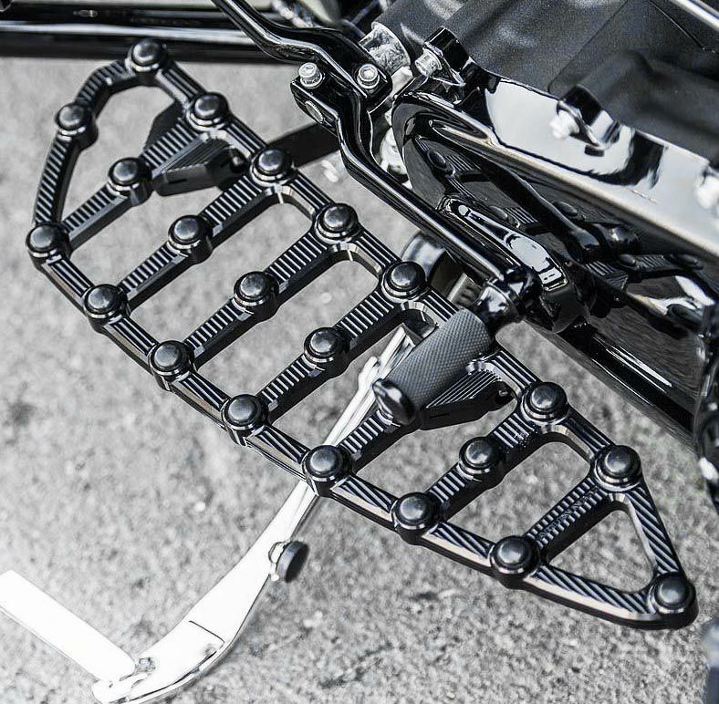 アレンネス MX Billet フロアボード ブラック |ハーレーパーツ専門店
