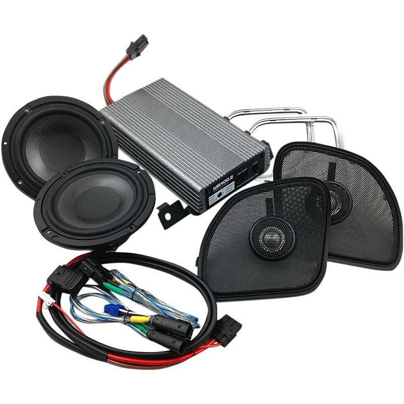 WILD BOAR 400W 2chアンプ スピーカーキット FLTR |ハーレーパーツ専門