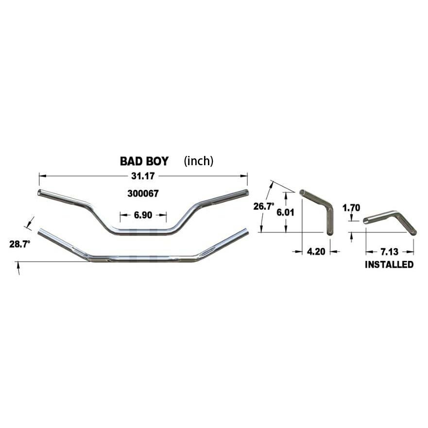 クロームワークス バッドボーイ・ハンドルバー クローム-02