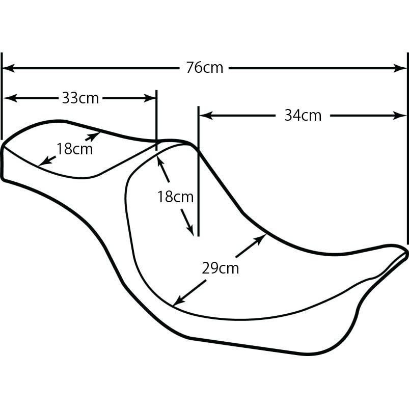 DragSpecialties PREDATOR Ⅲ シート　スムース-02