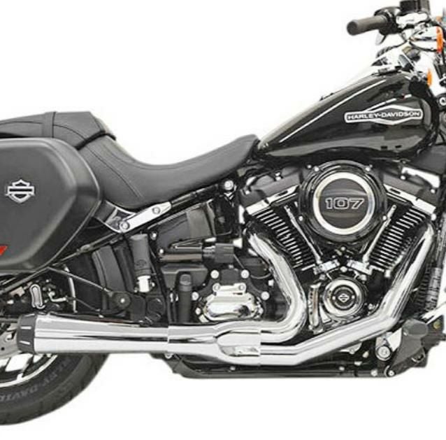 バッサーニ ROAD RAGE 2-INTO-1 SYSTEMS Long Meg クローム |ハーレー