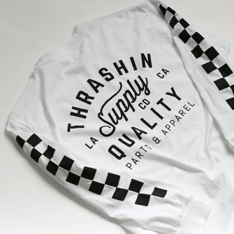 Thrashin Supply 「Quality」ロングスリーブ ホワイト-03