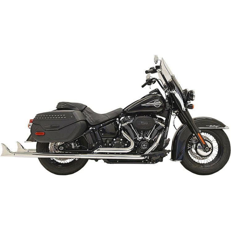 バッサーニ TRUE DUALS フィッシュテールマフラー クローム 36インチ